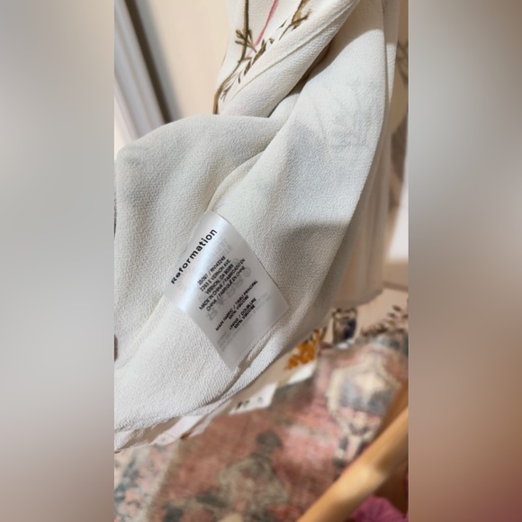 Reformation Petite Kourtney Dress in Frolic, size 6P, brand new, never worn. - Picture 12 of 13